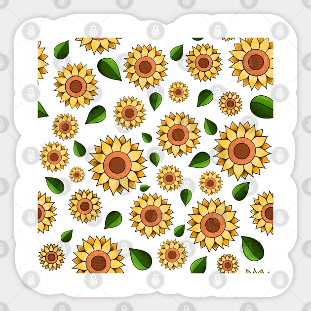 Sunflower Sticker by MiniMao design